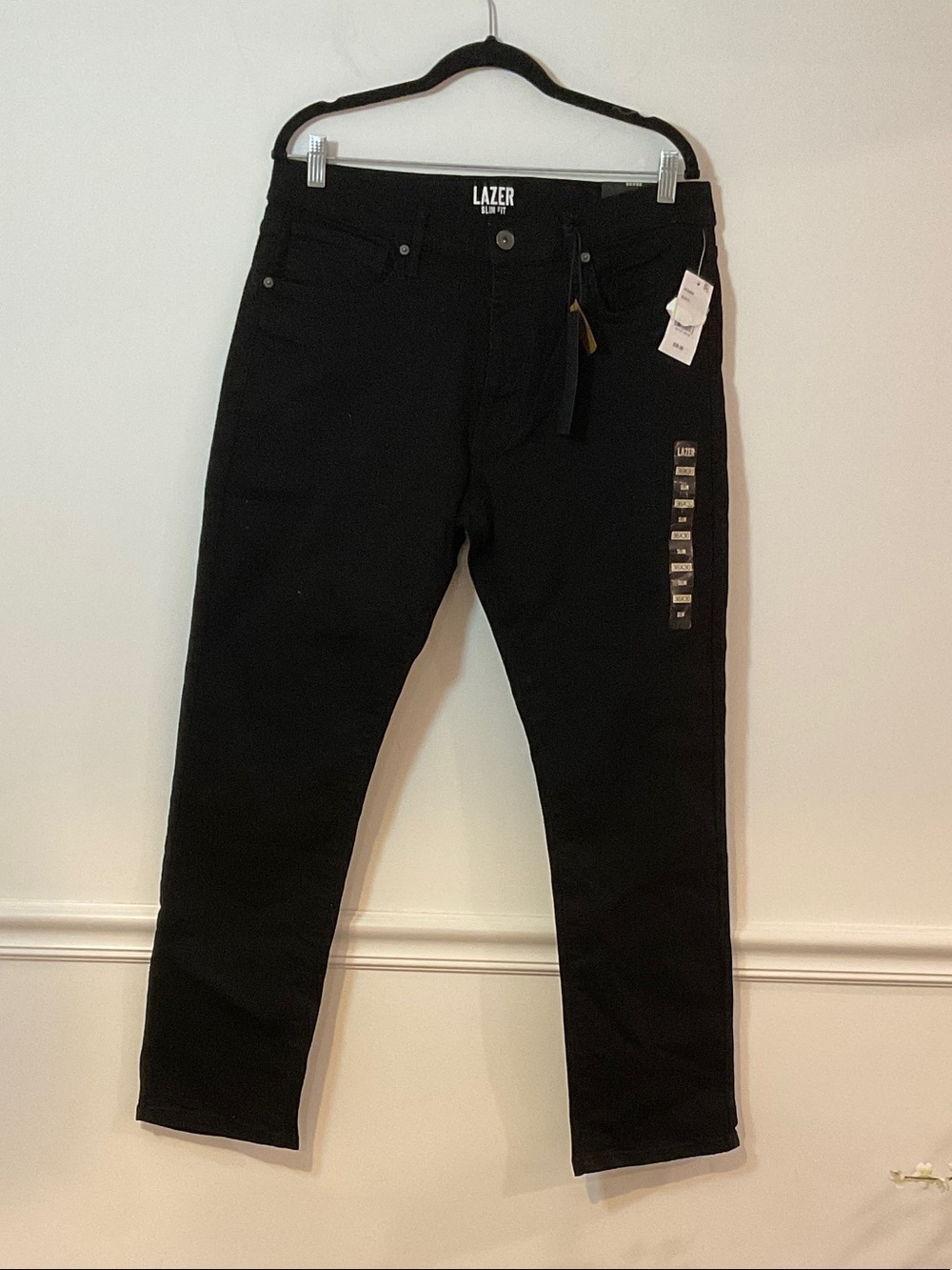 Lazer Slim Fit Men’s Black Jeans